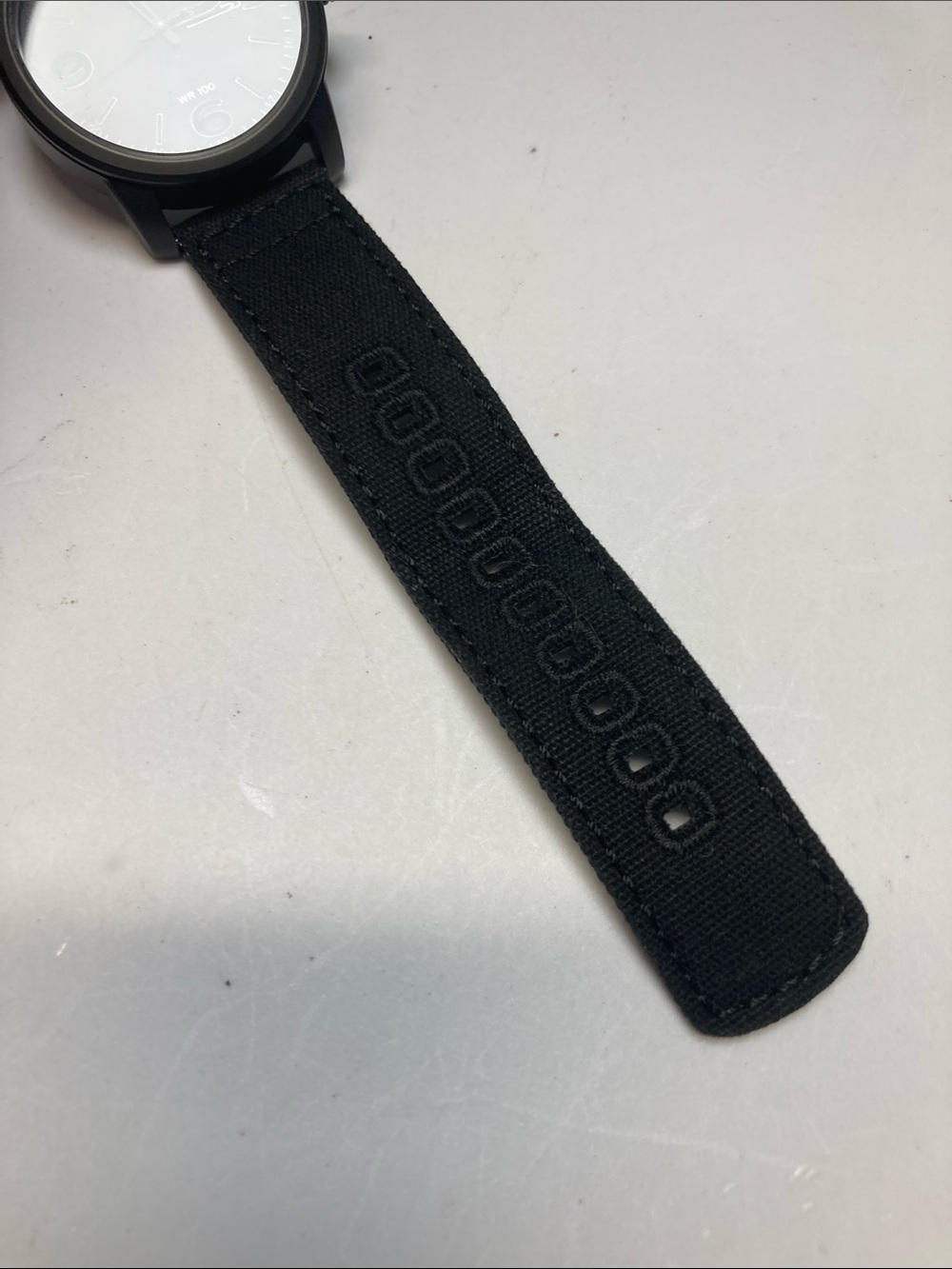 Citizen E101-S064783, eco drive, Blacked out Dial, Black Barton Canvas Strap - Picture 4 of 15